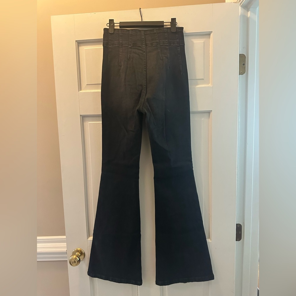Free People Light Black Flare Jeans - Picture 10 of 10